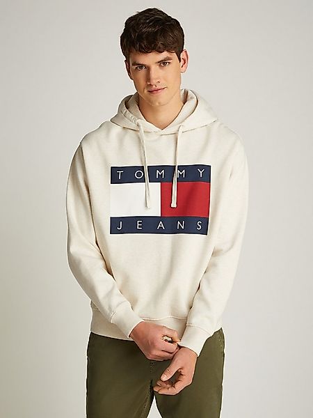 Tommy Jeans Hoodie TJM MELANGE FLAG HOODIE mit großem Logo günstig online kaufen
