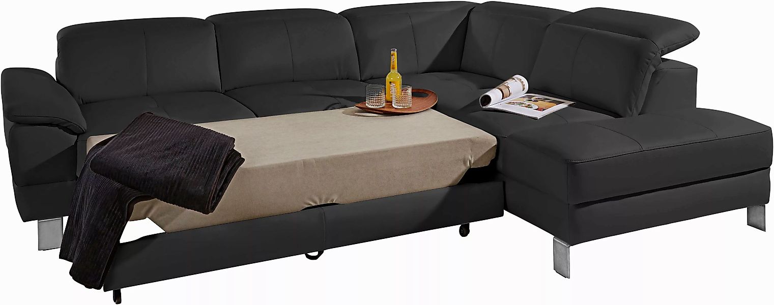 exxpo - sofa fashion Ecksofa »Mantua, L-Form«, mit Kopf- bzw. Rückenverstel günstig online kaufen