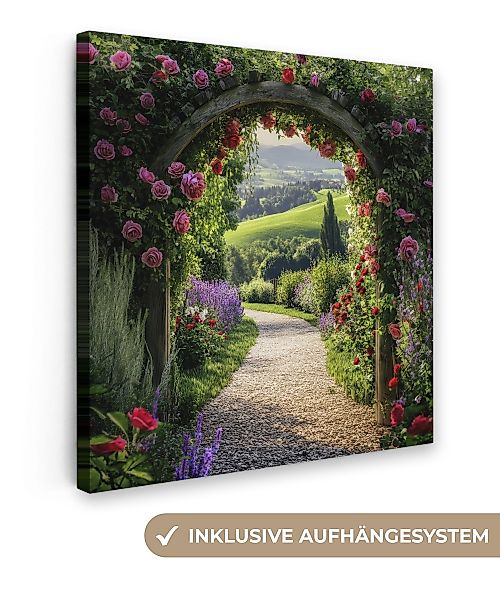 OneMillionCanvasses® Leinwandbild Durchschaubar - Gartenbogen - günstig online kaufen
