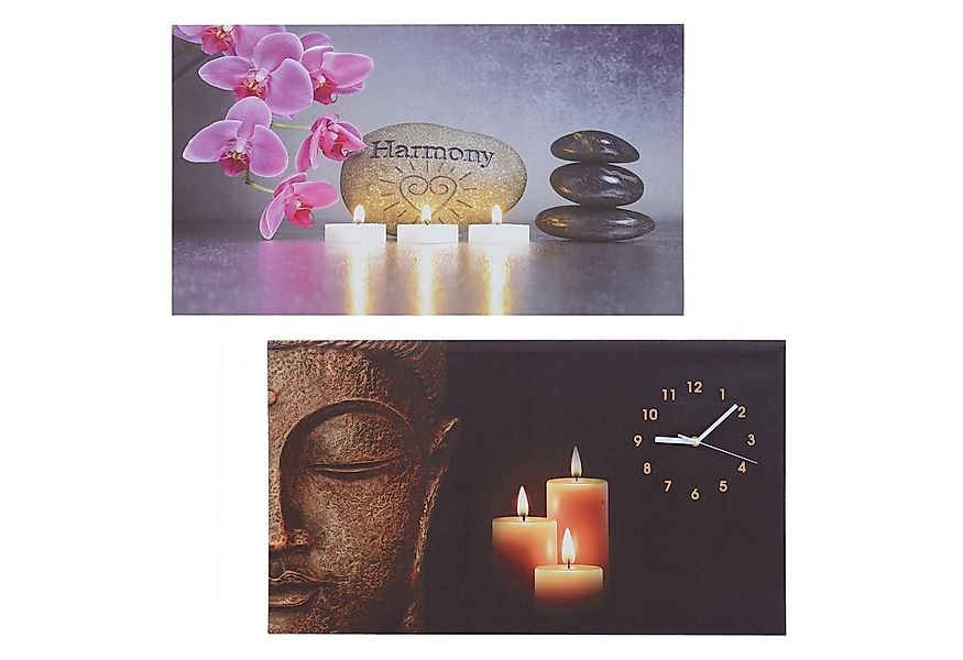 MCW LED-Bild LED-Bild-B, Buddha/Harmony (2er-Set), 2er-Set, Schöner Leuchte günstig online kaufen