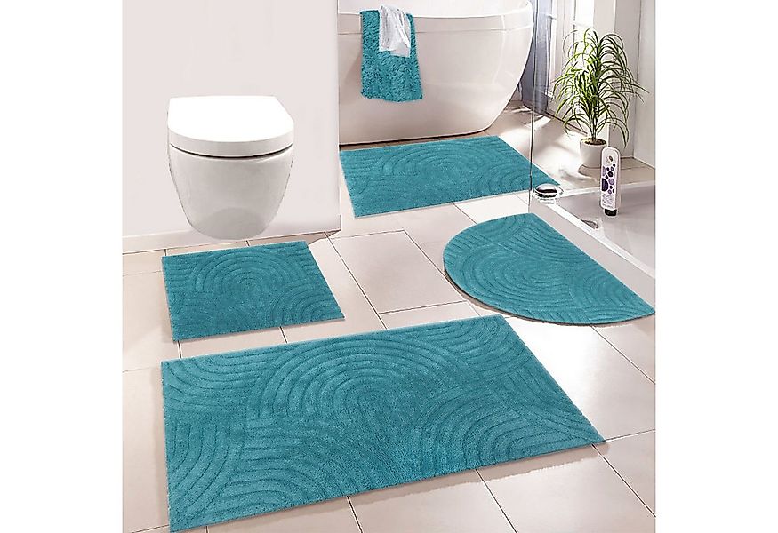 my home Badematte Juna, Badvorleger, Badezimmer Teppich, Zen, Scandi, Boho, günstig online kaufen