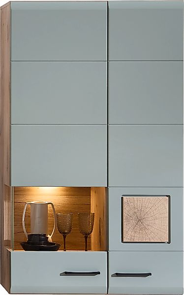 Innostyle Hängevitrine "FUN PLUS II", 1 Glastür, 1 Holztür, 10 Fächer, Soft günstig online kaufen