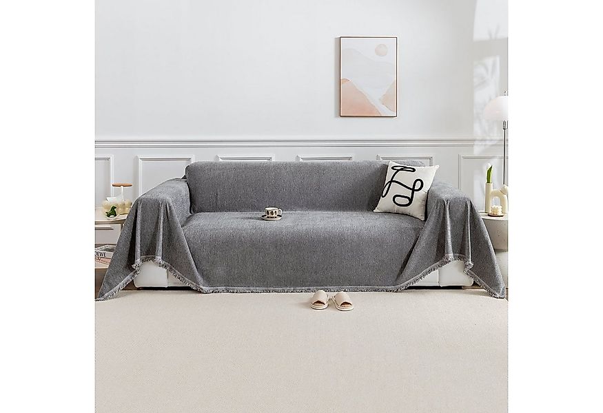 Sunicol Sofabezug 1/2/3 Sitzer Chenille Schonbezug, Winter Warme, Couch Sof günstig online kaufen