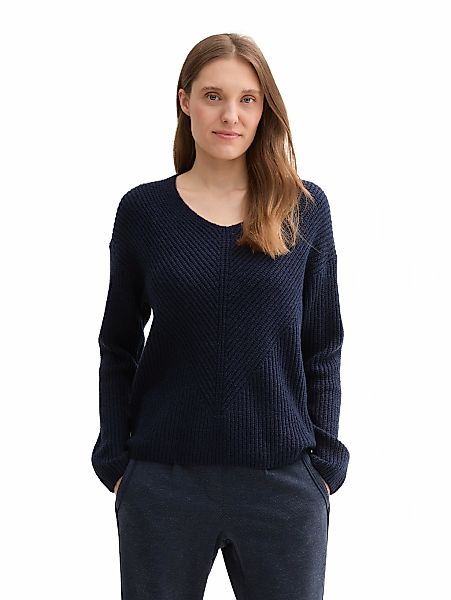 TOM TAILOR Strickpullover, mit V-Ausschnitt günstig online kaufen