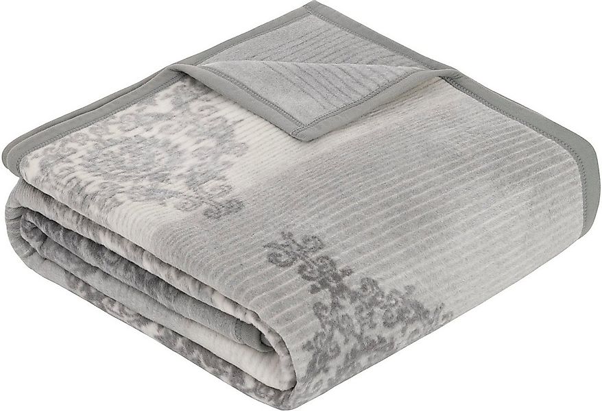 Wohndecke Jacquard Decke Mogila, IBENA, mit edlen Ornamenten günstig online kaufen