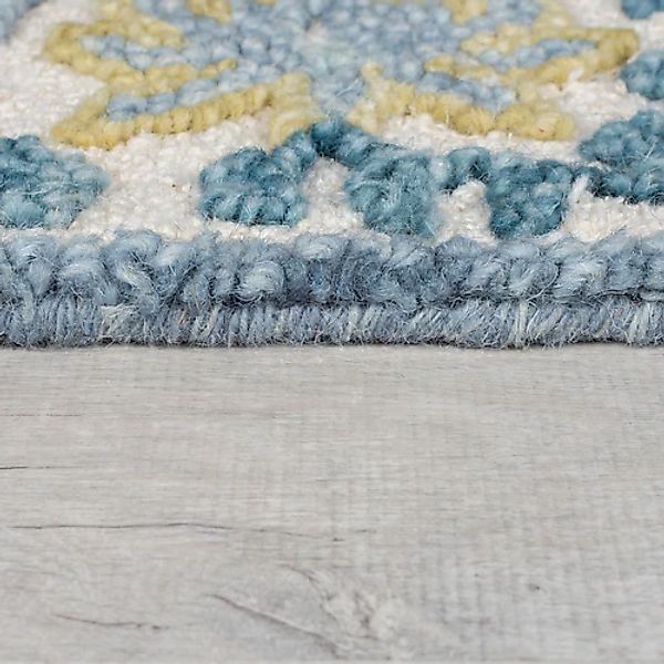 FLAIR RUGS Teppich »Myla Floral«, rechteckig, 8 mm Höhe, mit floralem Rahme günstig online kaufen