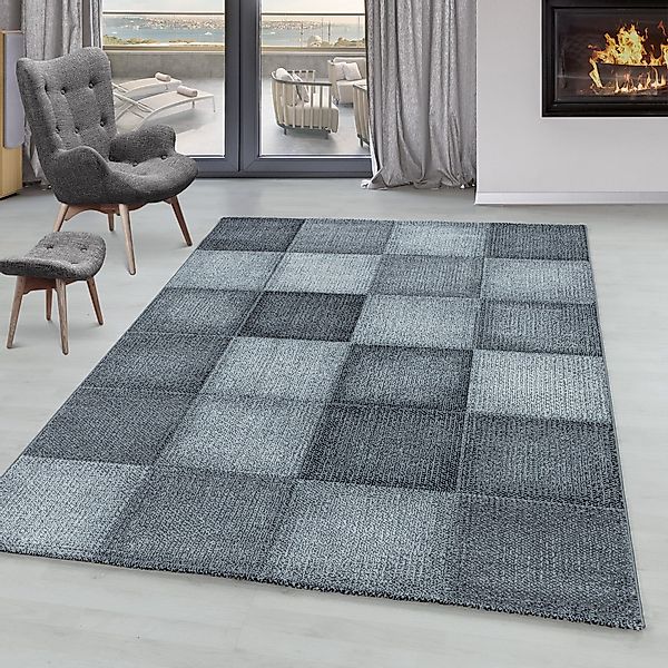 SIMPEX24 Teppich Kariert Design, Rechteckig, Höhe: günstig online kaufen