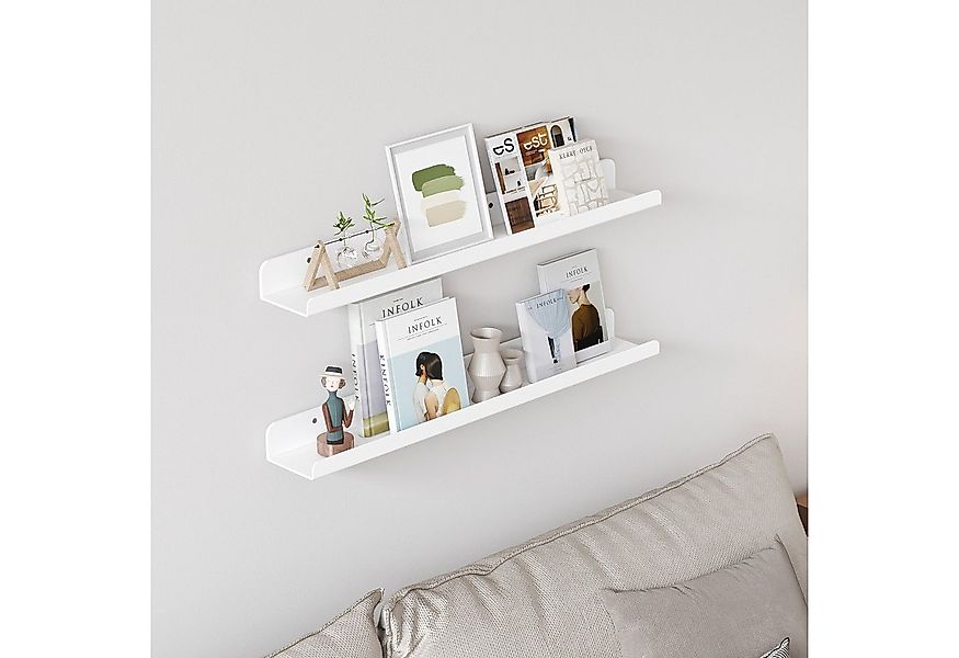 Lifewit Wandregal Bilderbuch Hängeregale, Acryl Wandregal Raumdeko, 4-tlg. günstig online kaufen