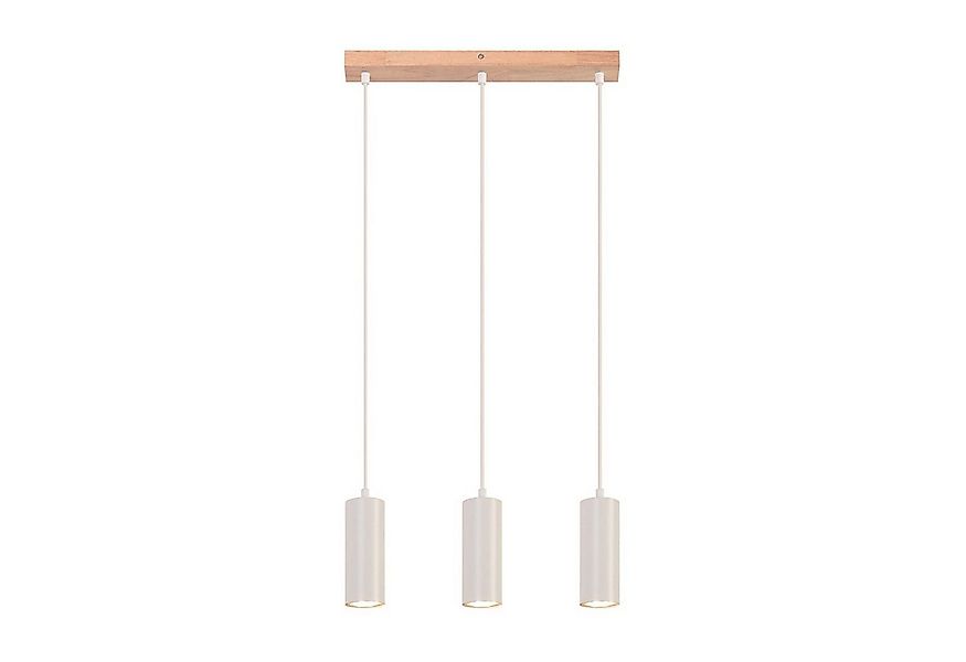 ZMH Pendelleuchte Esszimmer 3 Flammig Holz - Weiß Hängelampe Vintage für Wo günstig online kaufen