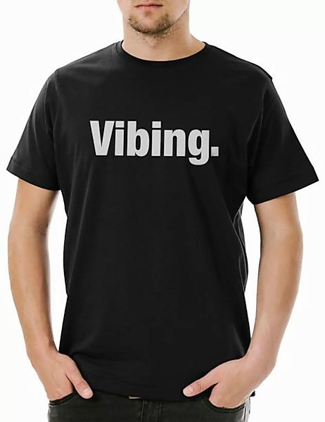 Urban Backwoods Print-Shirt Vibing Herren T-Shirt Vibe Rap Reggae Music Slo günstig online kaufen