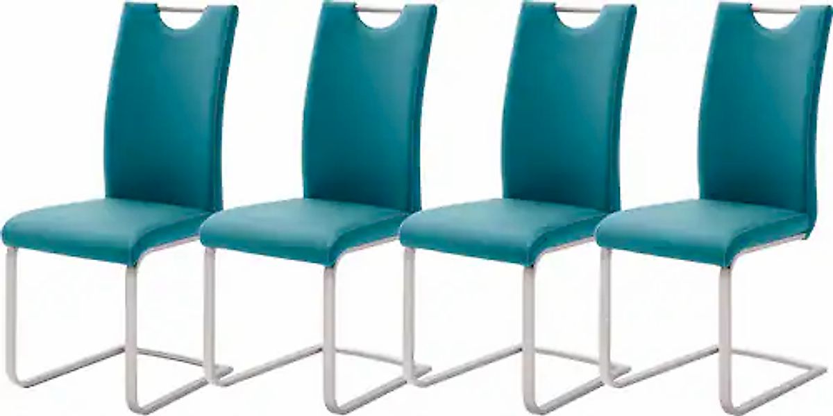 MCA furniture Freischwinger »Paulo« (Set) 4 Stk. Kunstleder Stuhl belastbar günstig online kaufen