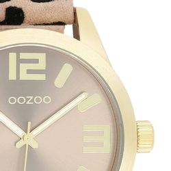 OOZOO Quarzuhr Oozoo Damen Armbanduhr beige günstig online kaufen
