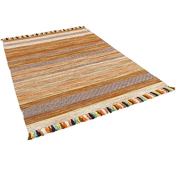 Pergamon Wollteppich Natur Teppich Kelim Kalleen, günstig online kaufen