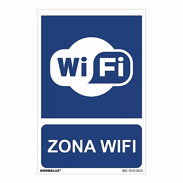 Schild Normaluz Zona Wifi Pvc (30 X 40 Cm) günstig online kaufen