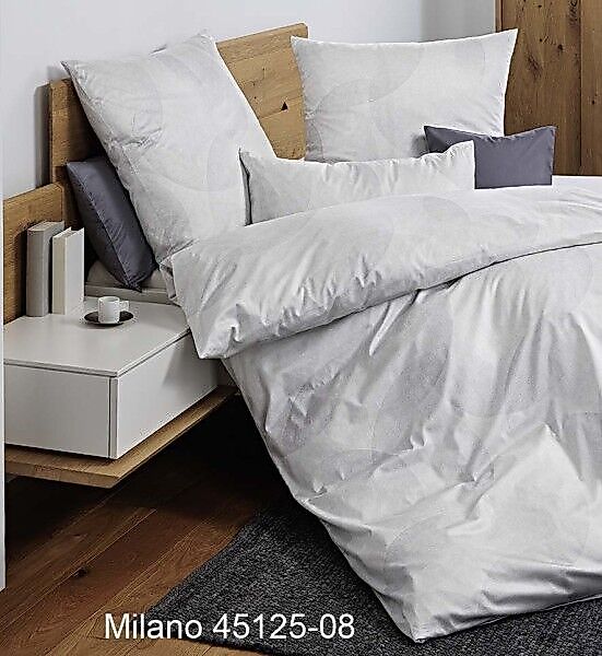 Janine Janine Mako-Satin Bettwäsche MILANO 45125 silber Größe:  40x80 cm günstig online kaufen