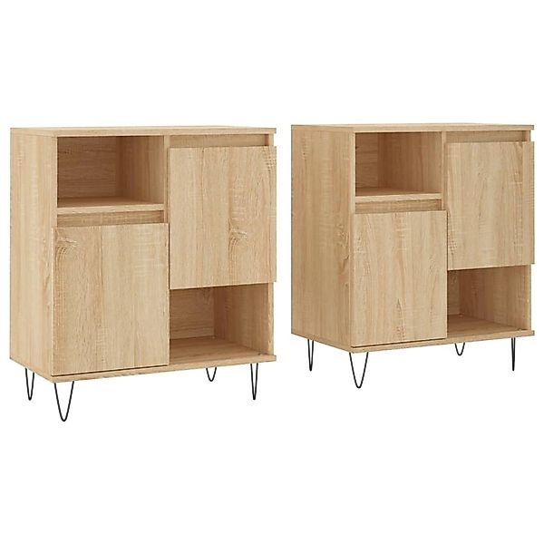 vidaXL Sideboards 2 Stk Sonoma-Eiche Holzwerkstoff 3190128 günstig online kaufen