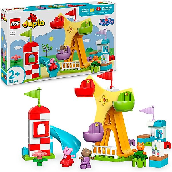 LEGO® Konstruktionsspielsteine »Jahrmarkt (10453), LEGO® DUPLO Peppa Pig« M günstig online kaufen