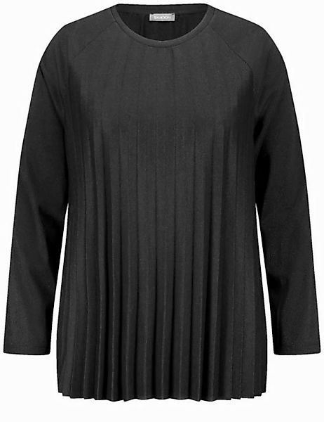 Samoon Langarmshirt Ausgestellter Pullover mit Glitzer-Effekt günstig online kaufen