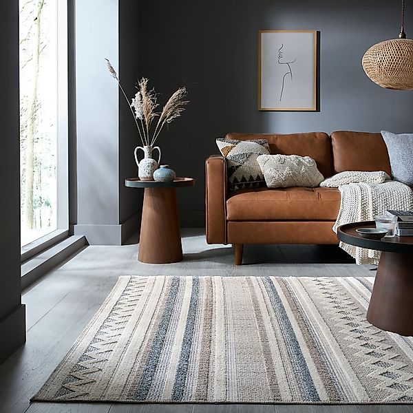 FLAIR RUGS Teppich "Everett waschbar" rechteckig 4 mm Höhe Teppich Wohnzimm günstig online kaufen
