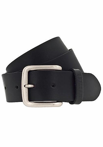 MUSTANG Ledergürtel, Klassische Dornschließe in leichter Used-Optik, 4 cm günstig online kaufen