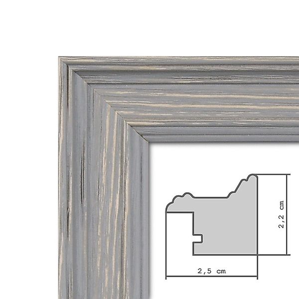 PHOTOLINI Bilderrahmen 3er Set Massivholz-Rahmen im günstig online kaufen