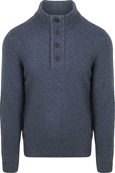 Barbour Mocker Pullover Wolle Indigo - Größe L günstig online kaufen