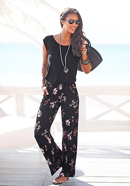 LASCANA Overall mit weitem Bein und günstig online kaufen