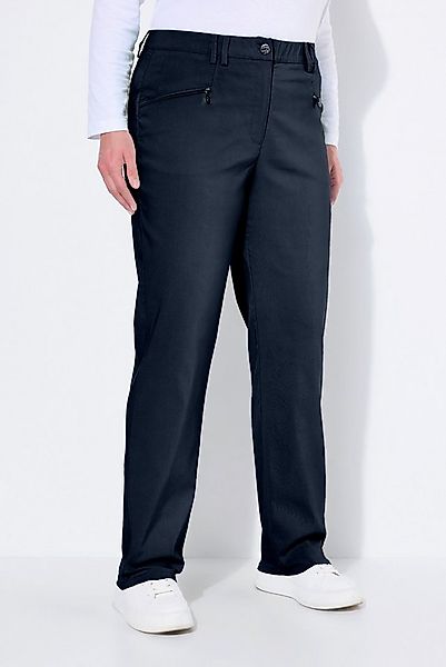 Ulla Popken Funktionshose Thermo-Stretchhose Mony konisches Bein Zipptasche günstig online kaufen