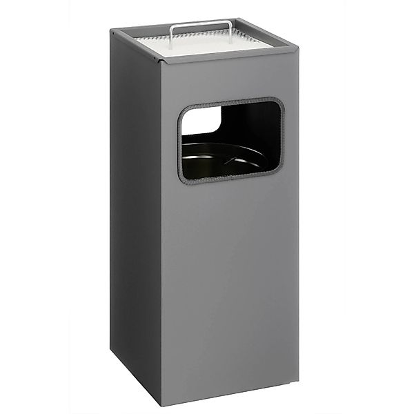 Durable Papierkorb Metall mit Ascher Eckig günstig online kaufen