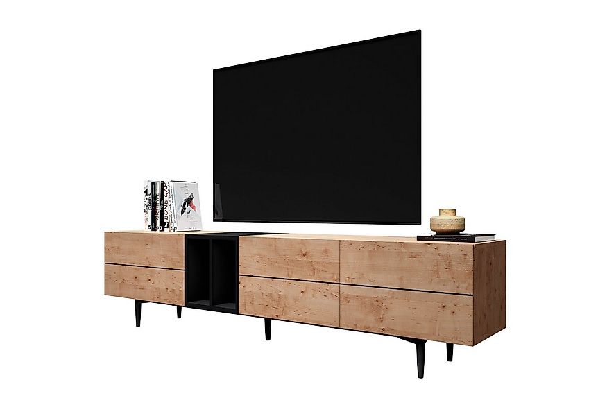 Newroom Lowboard Nizza, TV Board Wildeiche Vintage Industrial Landhausstil günstig online kaufen