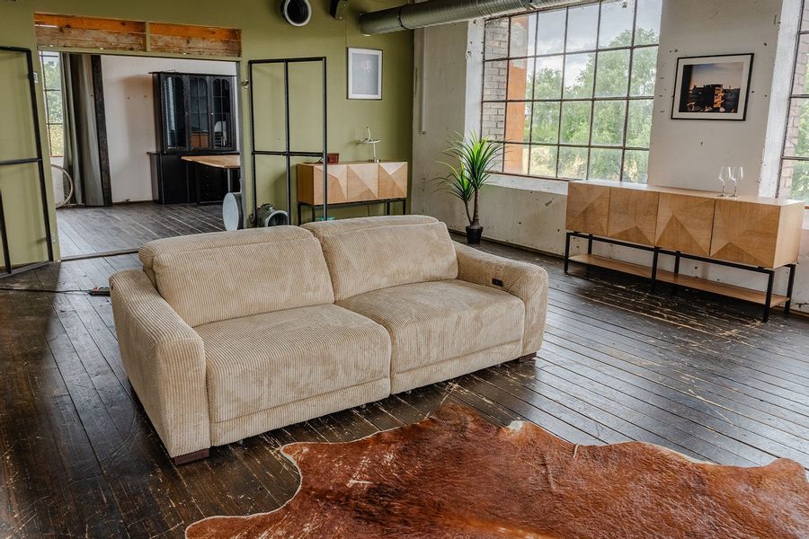 KAWOLA Sofa KIANA Cordsofa mit Sitzvorzug günstig online kaufen