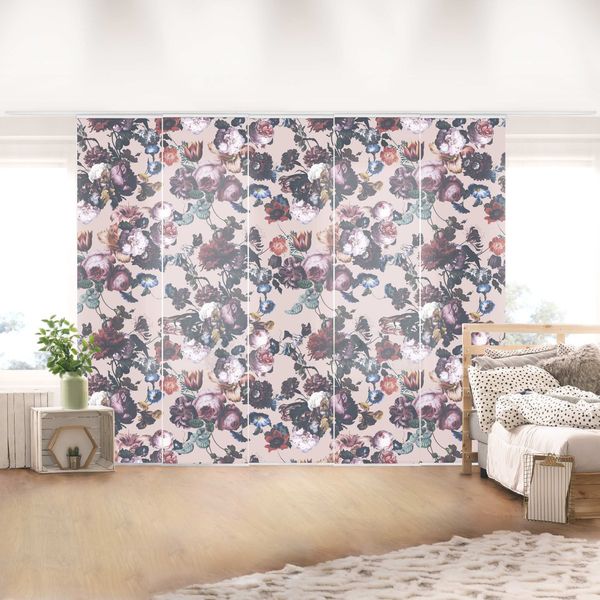 Bilderdepot24 Schiebegardine Flächenvorhang blickdicht Blüten Tulpen günstig online kaufen