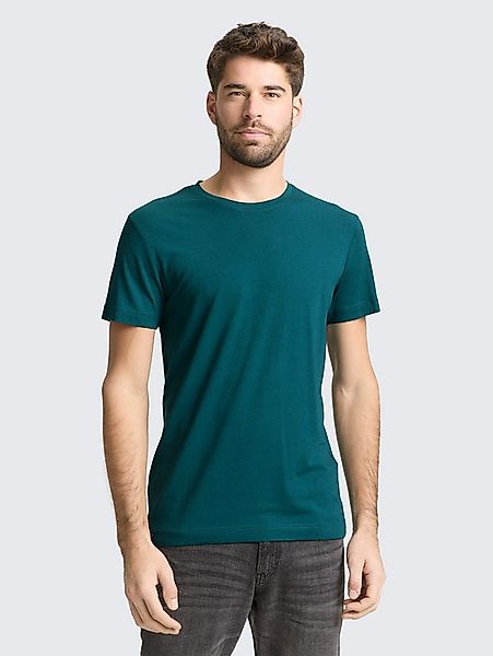 TOM TAILOR T-Shirt T-Shirt Basic Fitted T-Shirt günstig online kaufen