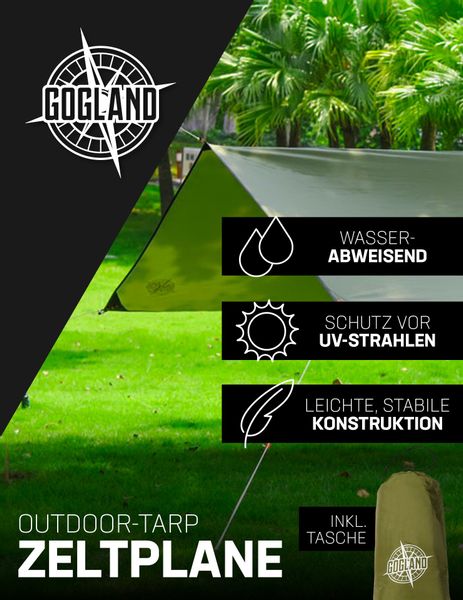 GOGLAND Tarp-Zelt Outdoor UV-Schutz Tarp Zeltplane günstig online kaufen