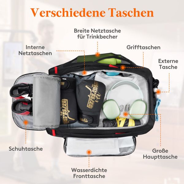 Lifewit Sportrucksack Sporttasche Herren, Reisetasche Rucksack günstig online kaufen