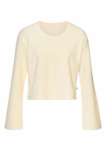 Buffalo Langarmshirt, mit weicher Cord-Struktur günstig online kaufen