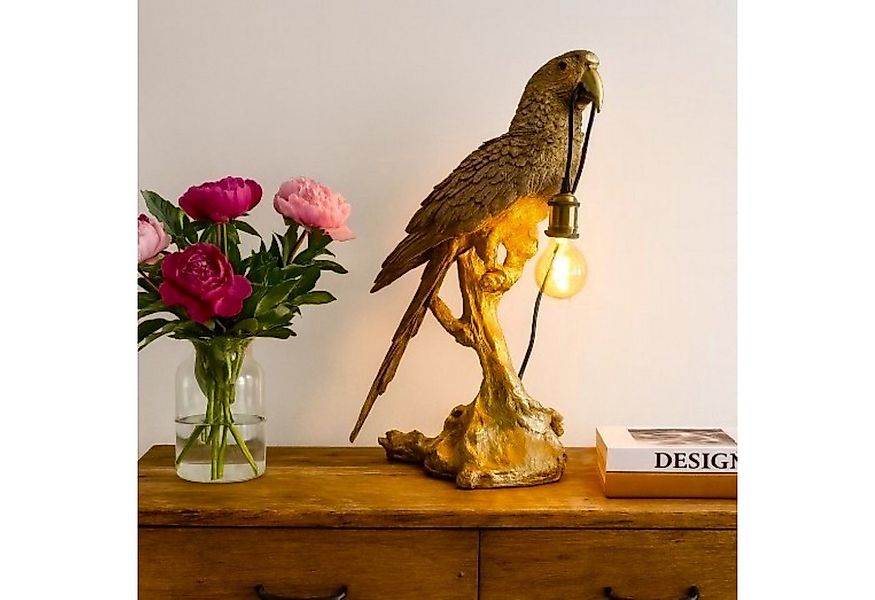 Online-Fuchs Tischleuchte - imposante Dekolampe Papagei, Ara für Wohnzimmer günstig online kaufen