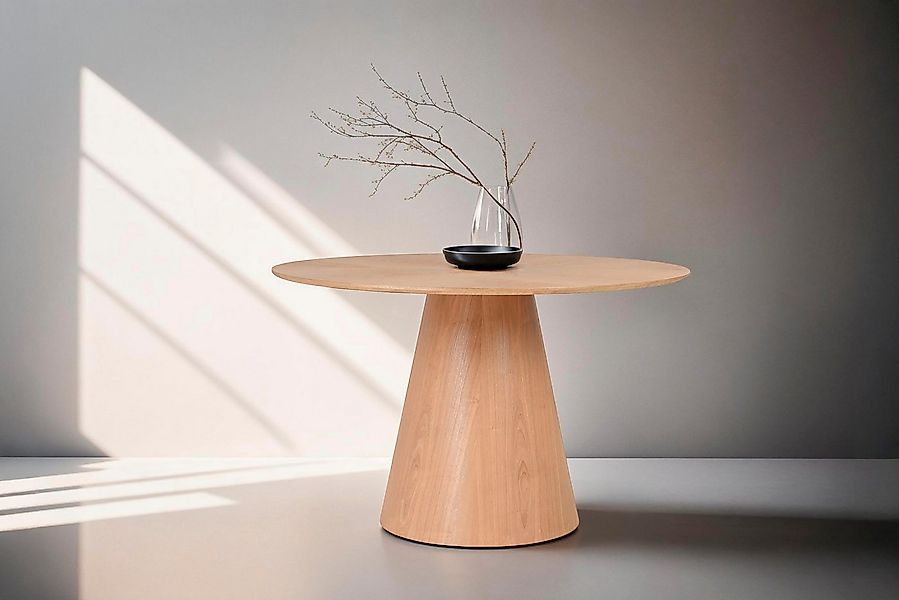 byLIVING Esstisch Rond, mit Echtholz-Furnier Eiche natur,rund, Durchmesser günstig online kaufen