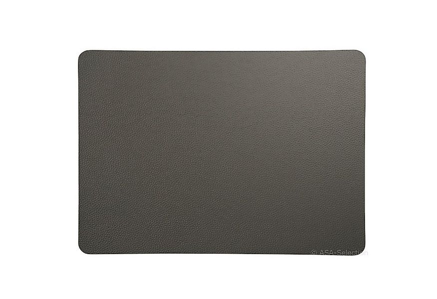 ASA SELECTION Platzset Leather Optic Rough Graphit 46 x 33 cm, (6-St) günstig online kaufen