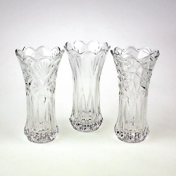 Vase Nostalgie 1 Stück von Werner Voss 3 Dekore Glas klar günstig online kaufen