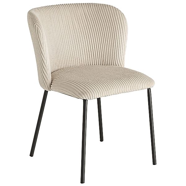 riess-ambiente Esszimmerstuhl LYON beige / schwarz günstig online kaufen