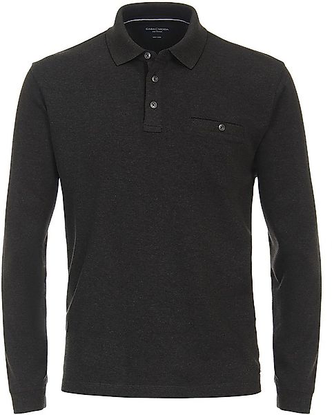 Casa Moda Poloshirt Long Sleeves Anthrazit - Größe XL günstig online kaufen