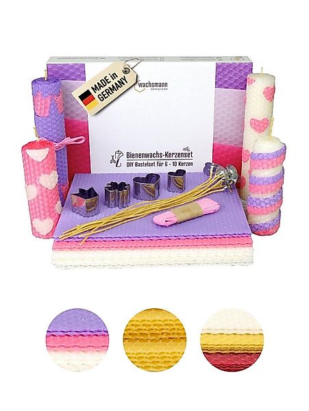 Wachsmann Bienenprodukte Bienenwachskerze selber machen (Kerzenset, Bienenw günstig online kaufen