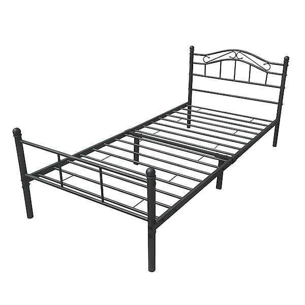 en.casa Metallbett, »Damur« - schwarz - günstig online kaufen