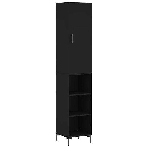 vidaXL Highboard Highboard Schwarz 34,5x34x180 cm günstig online kaufen