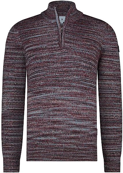 State Of Art Half Zip Pullover Melange Bordeaux - Größe 3XL günstig online kaufen