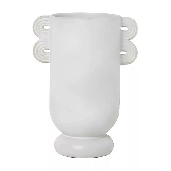 Vase Muses - Ania keramik weiß / L 19 cm x H 26 cm - Ferm Living - Weiß günstig online kaufen