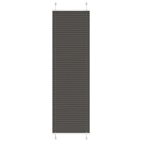 vidaXL Plissee Schwarz 65x200 cm Stoffbreite 64,4 cm Polyester 4015153 günstig online kaufen