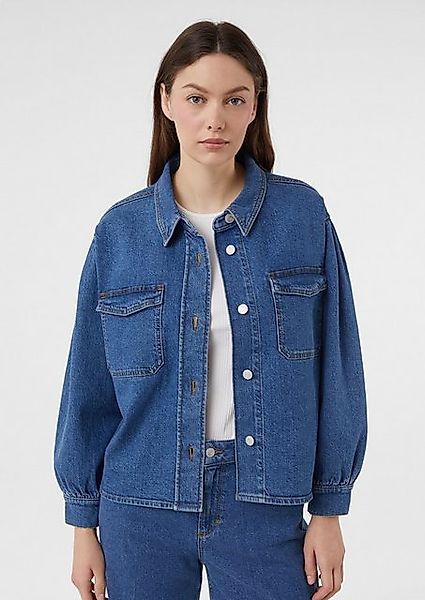 comma casual identity Blusenblazer Lässiges Denim-Overshirt günstig online kaufen