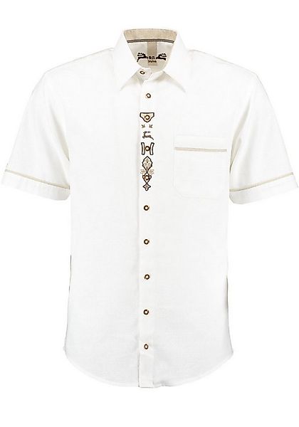 OS Trachten Trachtenhemd Lavona Kurzarmhemd mit Hirsch-Stickerei auf der Br günstig online kaufen